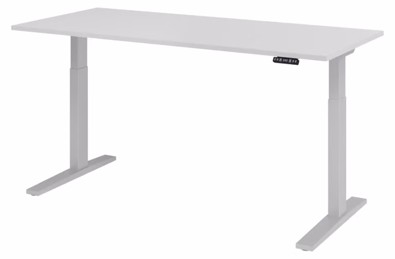 Scrivania elettrica bümö XMKA - Struttura: argento, finitura: grigio, dimensioni: 180 x 80 cm