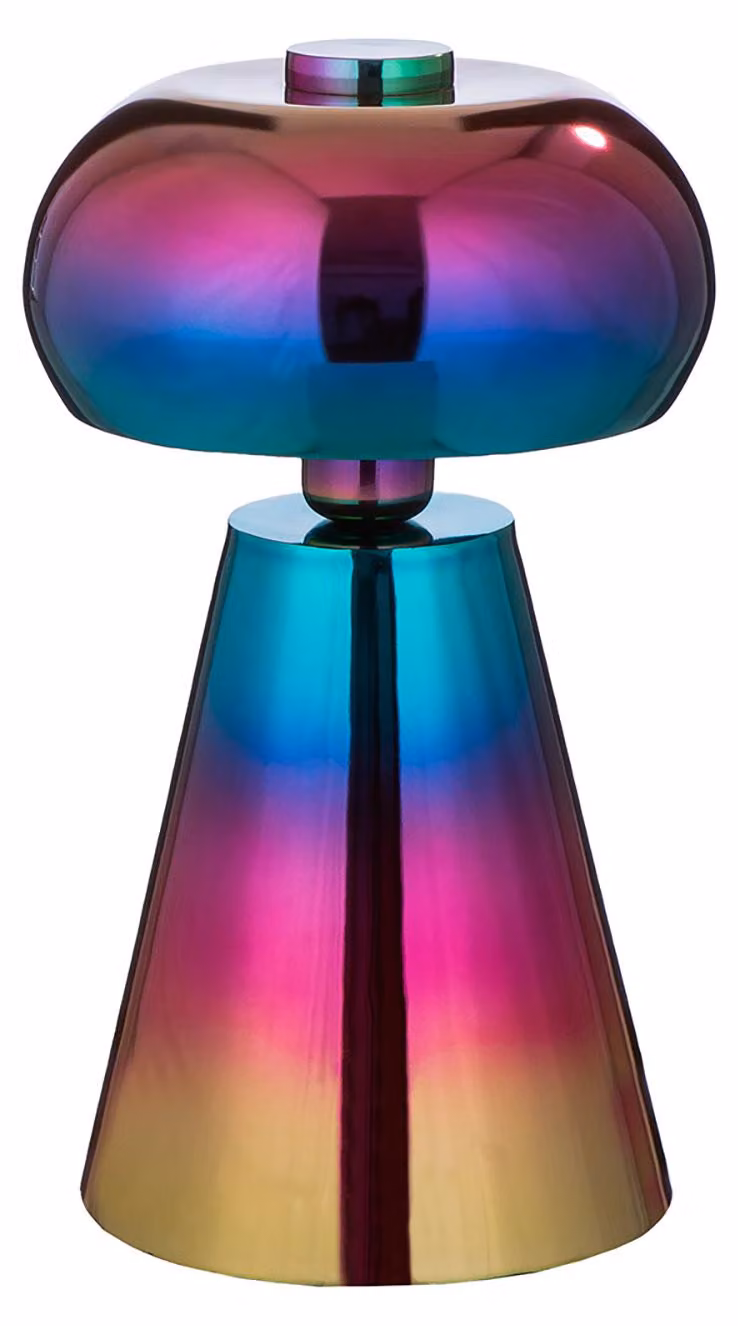 Lampada da tavolo RAINBOW - multicolore - in ferro - altezza 37 cm x diametro 22 cm - lampada