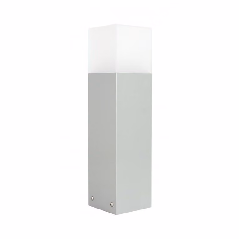 Palo luminoso 40 cm 1xE27 argento IP44 SU-MA Cube CB-MAX 400 AL