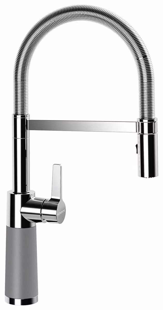 Miscelatore SCHOCK SC-550 in CROMA con bocca a molla / CRISTALITE PLUS®