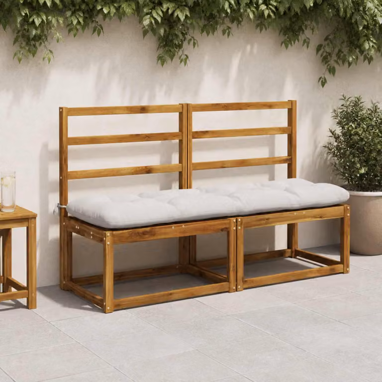vidaXL Cuscino per panchina VIANEN 100% Poliestere Bianco