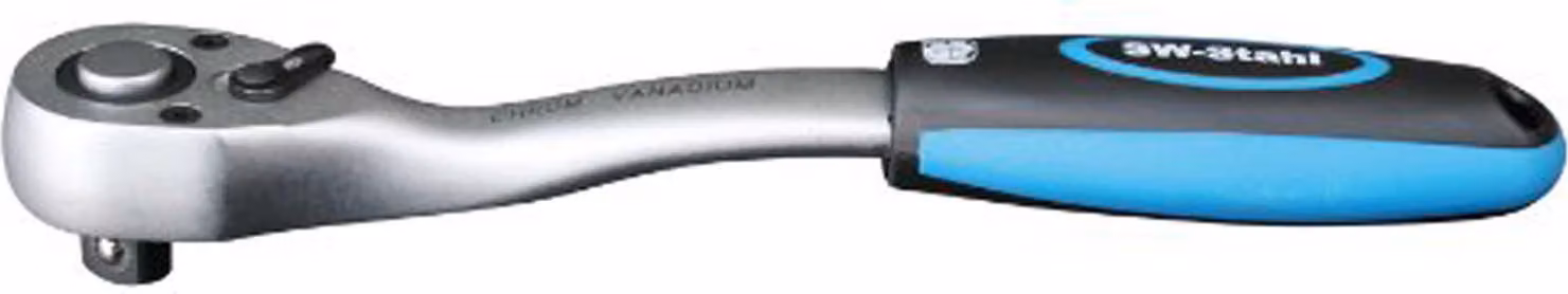 SW-STAHL cricchetto reversibile "ERGO" 1/2", a denti fini, lunghezza: 255 mm,
