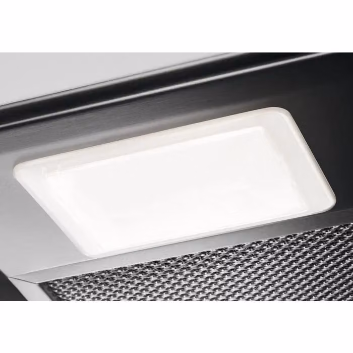 Cappa a parete Electrolux LFC319X in acciaio inox color argento con aspirazione o ricircolo, potenza 420 m³/h e classe energetica D – 2