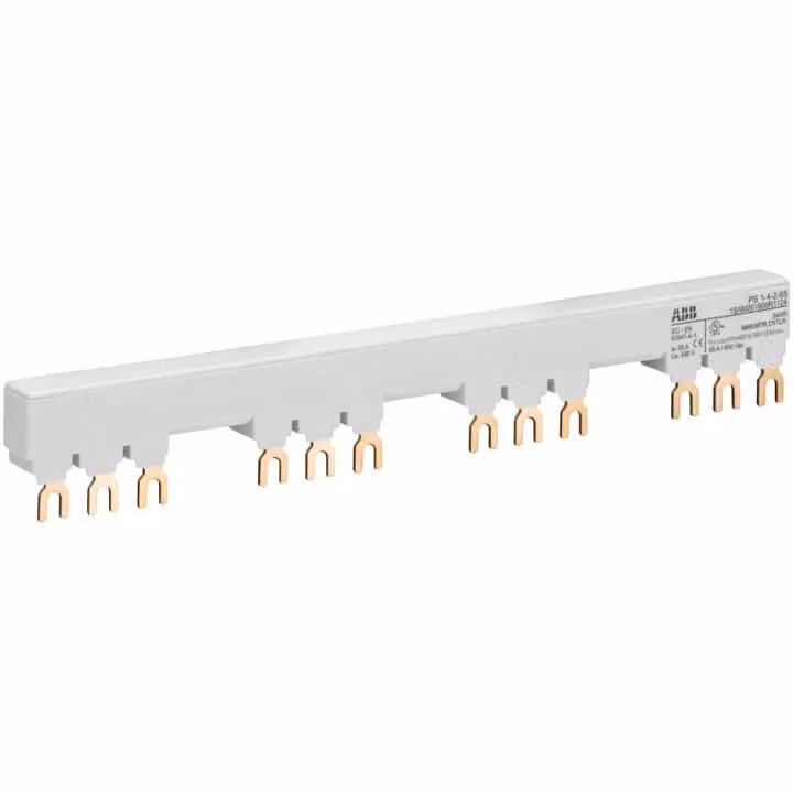 Contatto Stotz PS1-4-2-65, barra collettrice trifase per 4 MS116 / MS132 con 2 HK/SK, Ie=65 A, 1SAM201906R1124