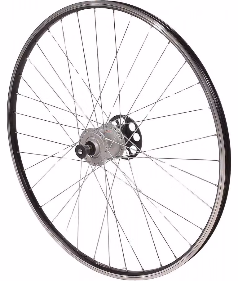 Ruota Da 28 Pollici Anteriore Con Mozzo Shimano E Cerchio Nero