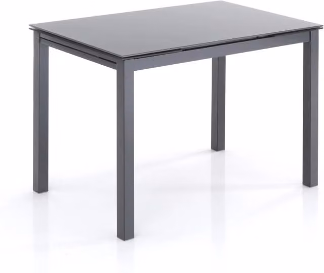 Tavolo allungabile in vetro temprato grigio cm. H.76 x L.110 x P.70