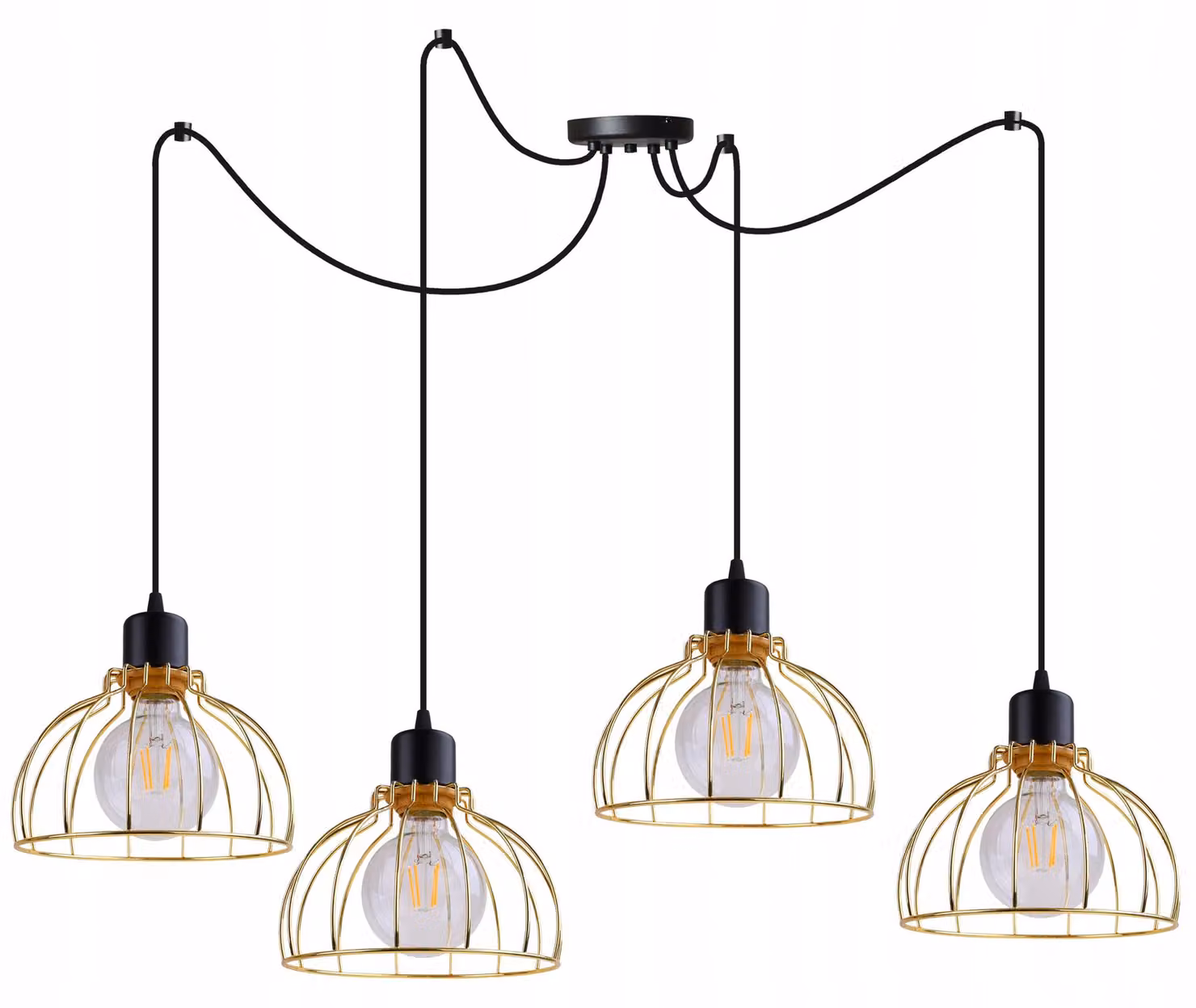Lampada da soffitto Lampadario Golden Spider Loft