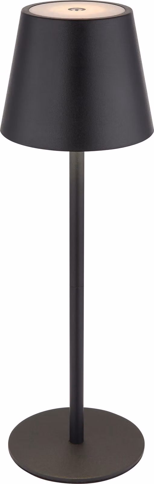 Lampada da tavolo senza fili con batteria ricaricabile Touch Dimmer Lampada da tavolo dimmerabile Nero 58488B