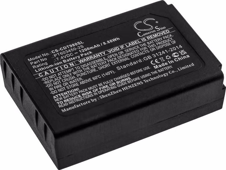 TECHTEK Batteria compatibile con [Peaktech] 3440 Multimeter, P3340, per [CEM] DT-9850M, DT-9880, DT-9880M, DT-9881, DT-9881M, DT-9883M, per [PCE] RCM