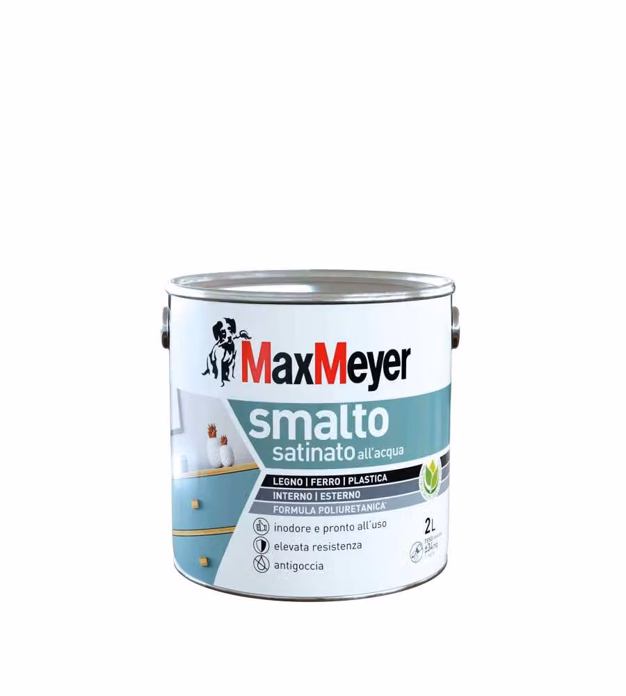 MaxMeyer Smalto Satinato Poliuretanico Bianco - 2 l