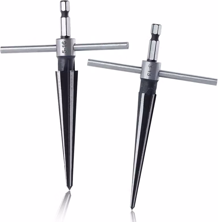 Set di scalpelli a T, da 1/8" a 5/8", composto da 5 pezzi, per legno e metallo