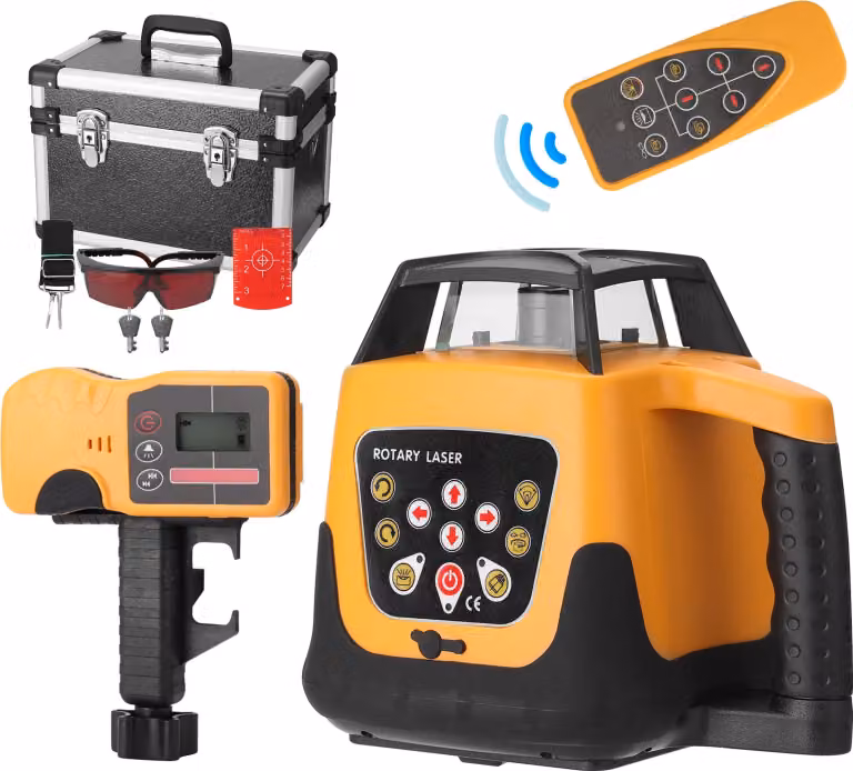 Livella laser professionale, portata di 500 m, funzione di autolivellamento, spina UE