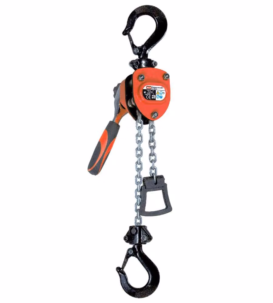 Paranco manuale a catena Valex, portata 250 kg, rosso e nero, lunghezza 1,6 m