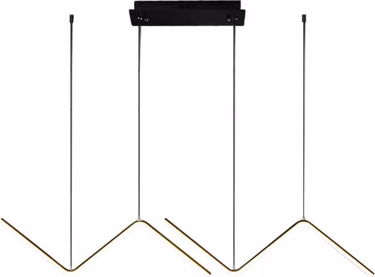 Lampada a sospensione VERTE 22W LED nera 4000K di Milagro