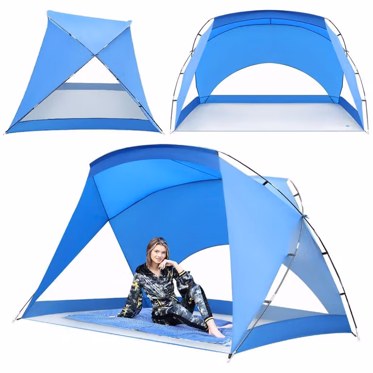 Tenda da giardino per 4 persone 273x195x175/155 cm