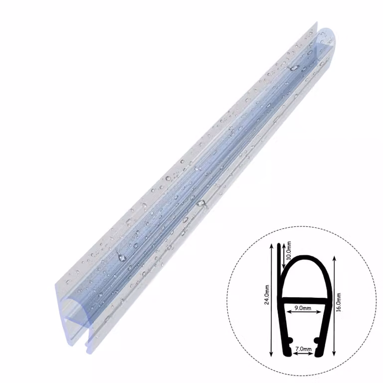 Guarnizione doccia D13 6-7mm 120cm Guarnizione porta doccia Guarnizione di ricambio per box doccia