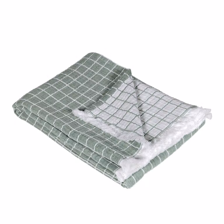 BODRUM Plaid - Taglia: 130x180,Colore: BODRUM - VERDE