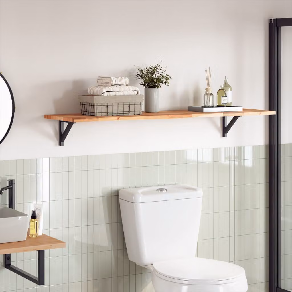 Piano Tavolo Rettangolare in Legno di Acacia Oliato Marrone vidaXL L: 160 cm, P: 40 cm, H: 2 cm