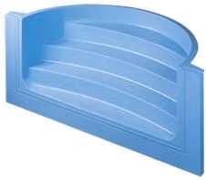 Scala Romana per piscina in vetroresina colore azzurro PISCINE ITALIA