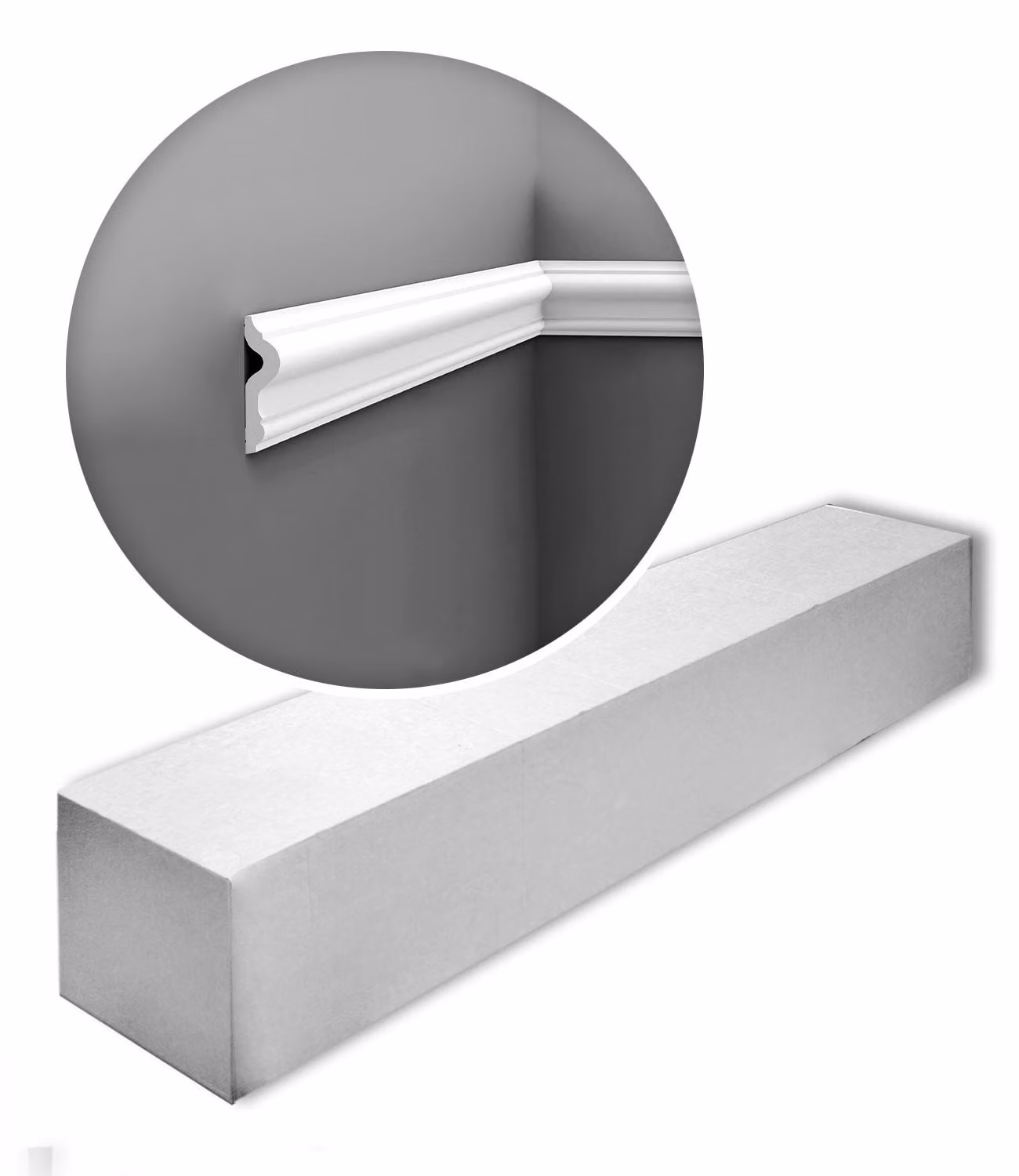 Orac Decor PX202-box AXXENT 1 cartone con 28 strisce decorative Rivestimento murale stile classico colore bianco | 56 m