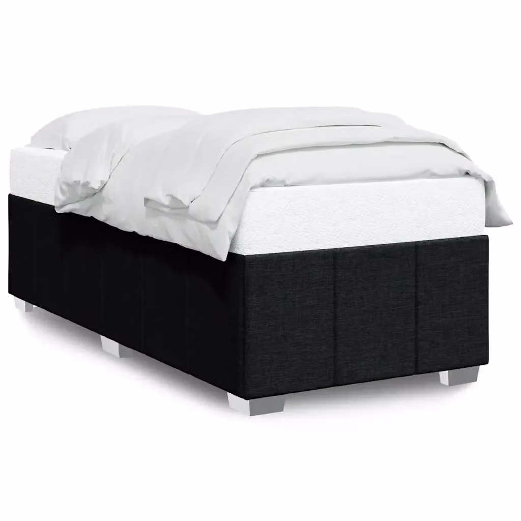vidaXL Giroletto senza Materasso Nero in Tessuto 100x200 cm – 2