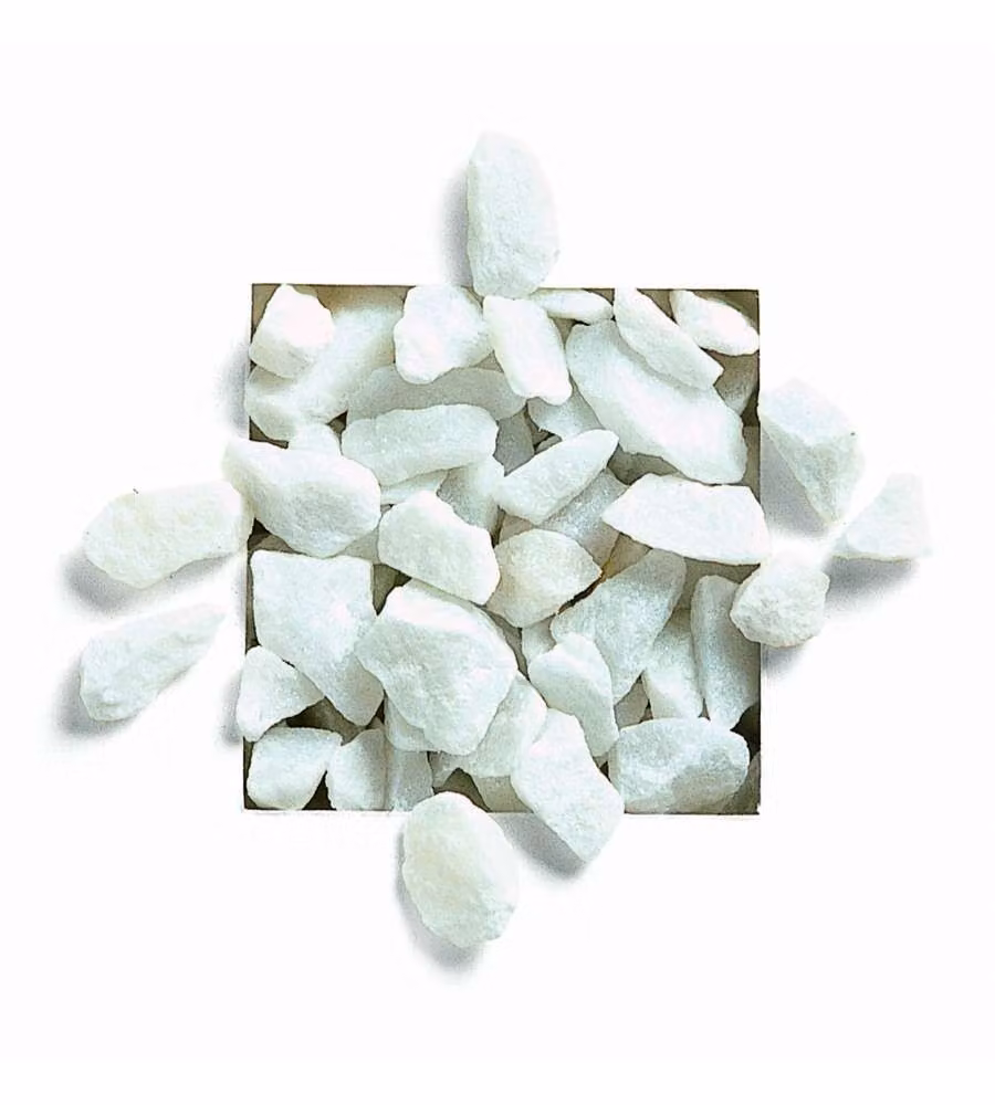 Granulato di Marmo Bianco Carrara 20 kg per Giardino e Decorazioni