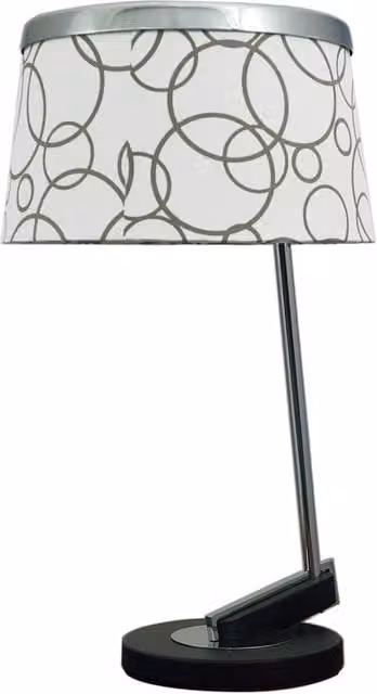 Lampada da tavolo Candellux Impresja regolabile nero/bianco con attacco E27 – 1