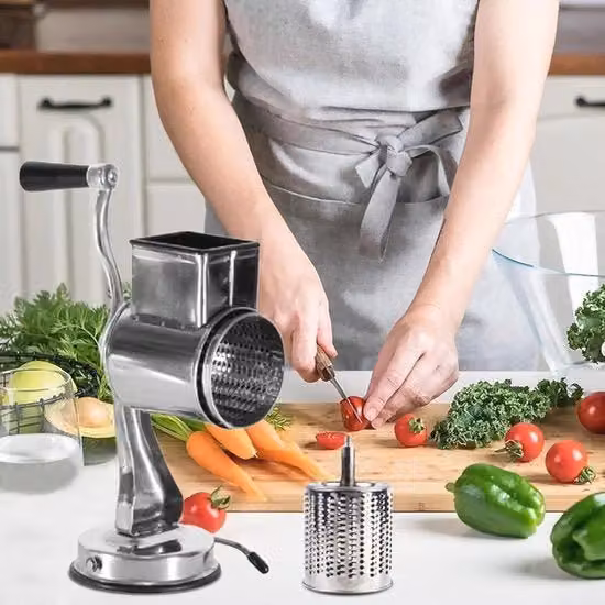 Tromma Rotativa Multifunzionale per Verdure, Frutta e Formaggi