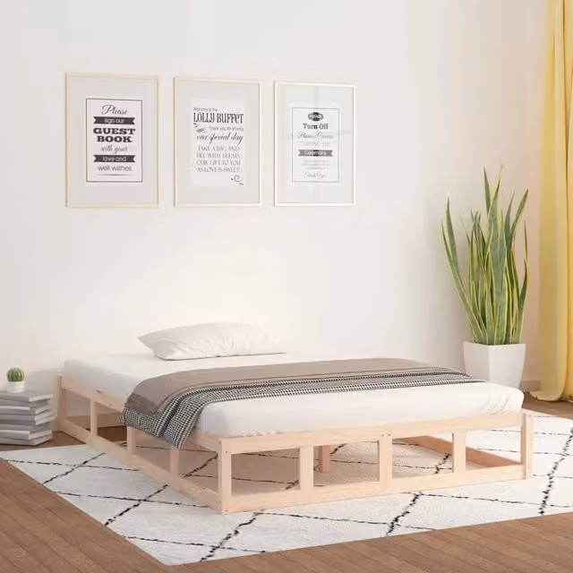 Giroletto MercatoXL in legno massello di pino rustico bianco L/P: 200 x 200 cm – 1