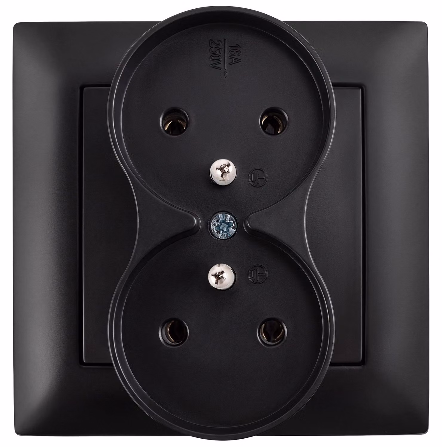 Doppia Presa Con Messa A Terra Toolight Jhn002-G + Cornice Black