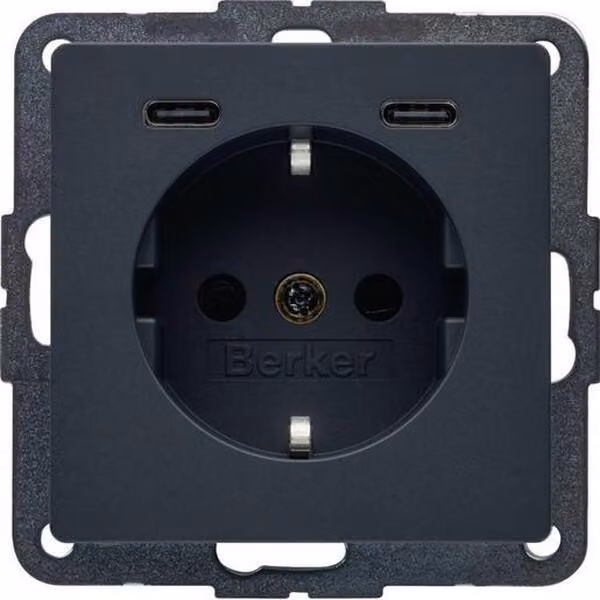 Berker Q.X SSD M.2F.USB-C 20W ANT.SAM (48156086)