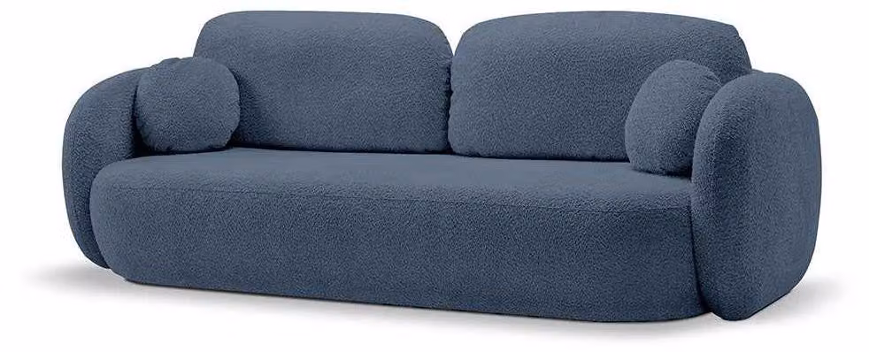 Divano letto Olemo, colore blu cobalto