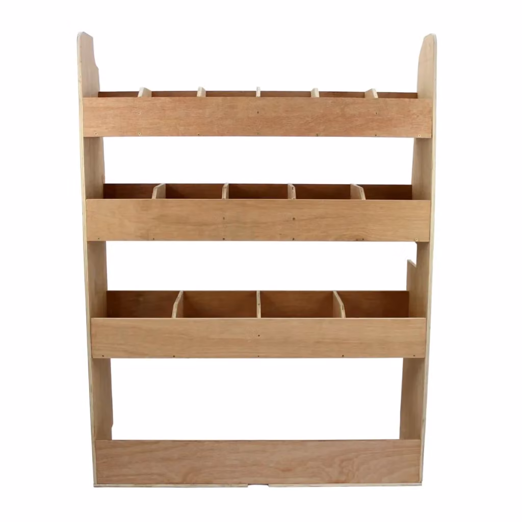 Scaffale Monster Racking in legno marrone con 3 ripiani da montare a parete – 2
