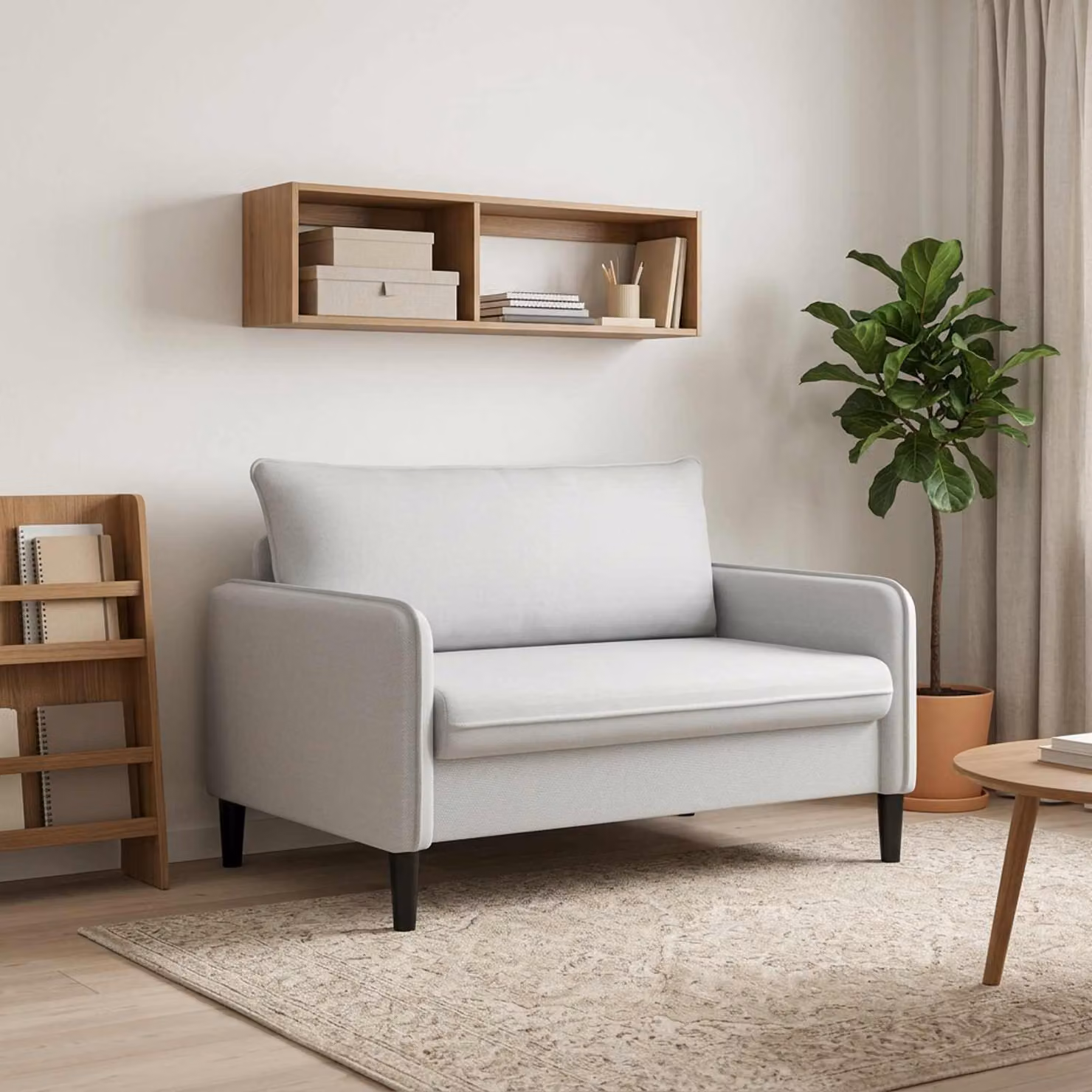 Poltrona XL vidaXL in velluto grigio chiaro con braccioli per soggiorno e camera da letto