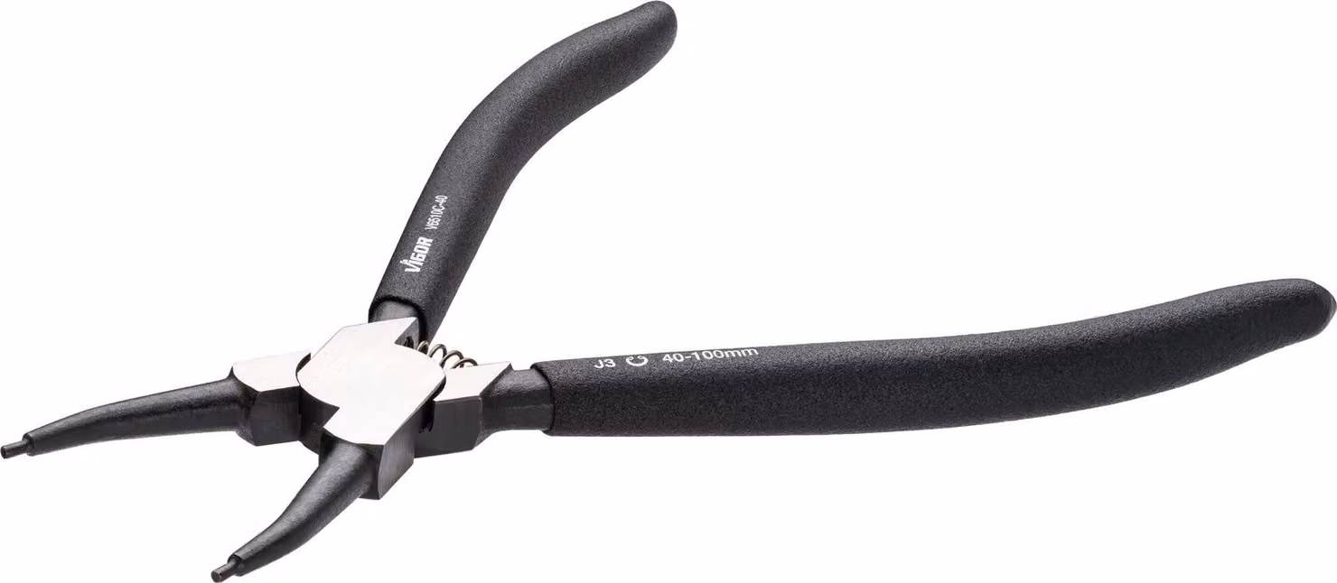 Pinza per anelli di sicurezza VIGOR V6510C-40 Lunghezza: 230 mm