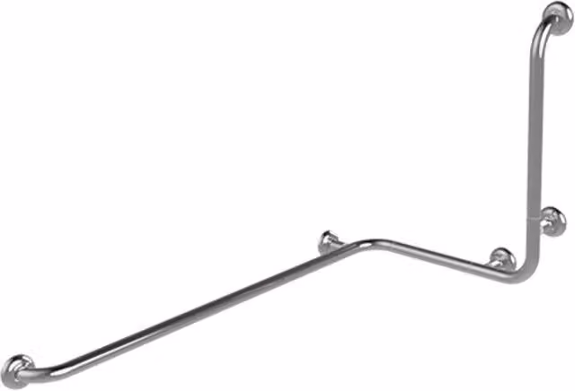 Maniglia angolare con verticale laterale universale 110x60x60h inox lucido
