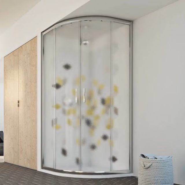 Box doccia semicircolare 80x80 CM H198 stampato C mod. Evolution