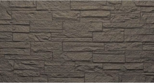 Set di 12 pannelli decorativi Giordanoshop per rivestimento murale effetto mattoni in pietra 3D in PU, colore grigio, L: 120 cm, P: 60 cm, H: 2,5 cm