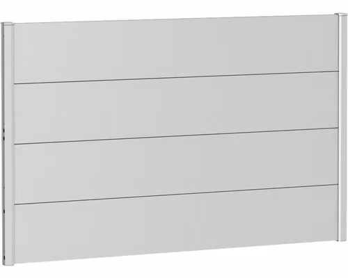 Recinzione metallica Biohort 150 x 90 cm zincata a caldo argento metallizzato
