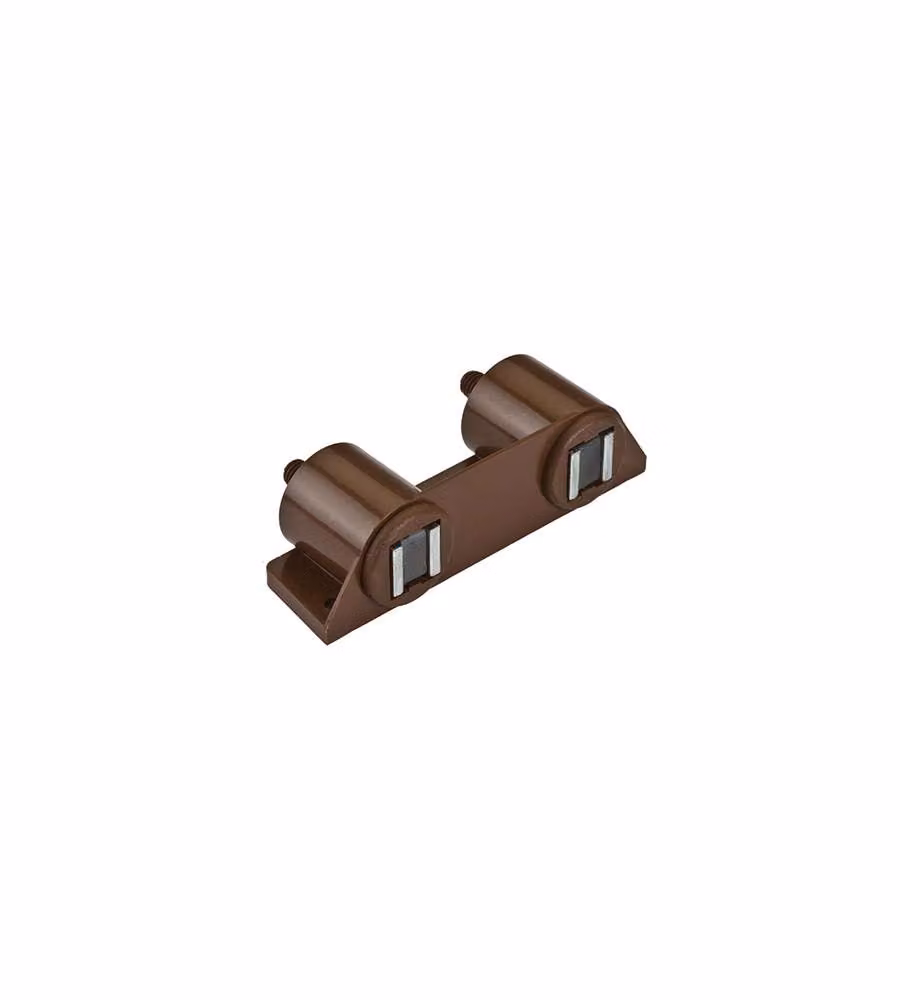 Chiusure magnetiche doppie - marrone - 1 pz