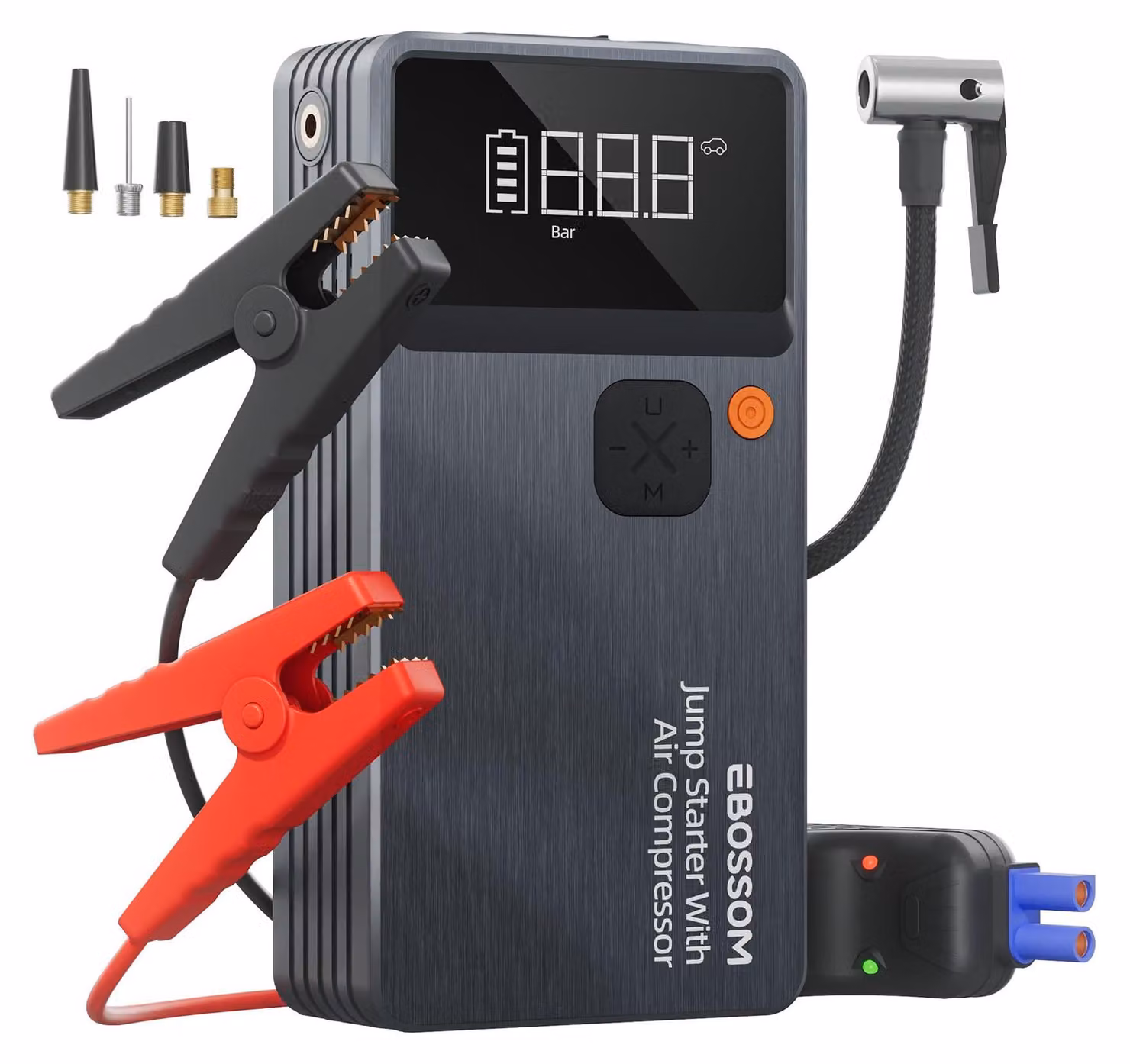 Avviatore di emergenza per auto, con compressore d'aria portatile, capacità 12000mAh