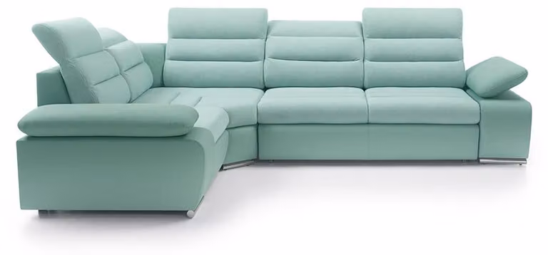 Ecksofa Wohnlandschaft Couch Polster Eckgarnitur Sofa Leder Eck Garnituren
