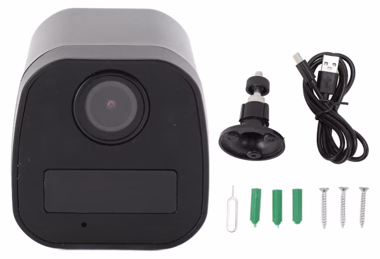 Telecamera di sorveglianza, IP66, impermeabile, rilevamento del movimento, visione notturna, 1080P, grandangolo da 120°, 600 mAh, per interni ed esterni, per la casa