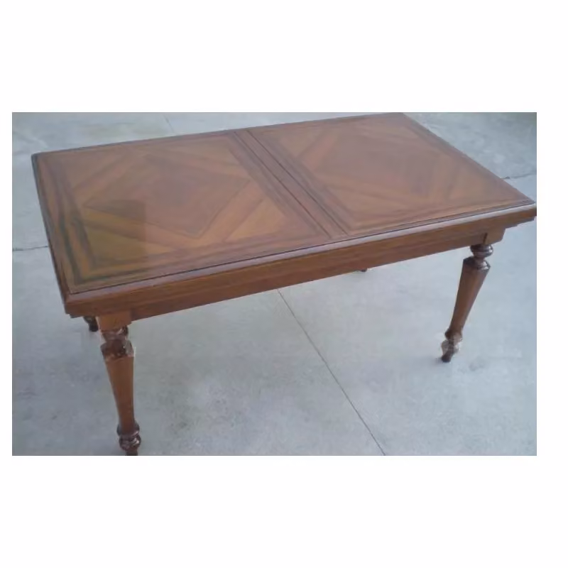 Tavolo allungabile moderno in legno noce color marrone Mobili 2G L: 160 cm, P: 90 cm, H: 80 cm – 2