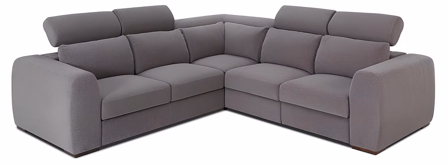 Wohnlandschaft Ecksofa L-Form Sofa Couch Design Couch Textil Modern Polster