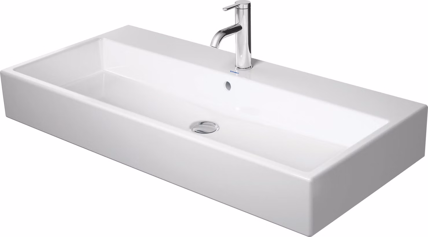 Duravit Vero Air meuble lavabo 100x47cm, avec trop-plein, avec table de robinetterie, 1 trou de robinet, 23501000001, 23501000001