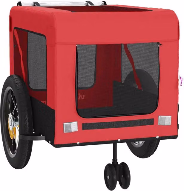 Rimorchio/carrello per animali domestici rosso 02_0044367
