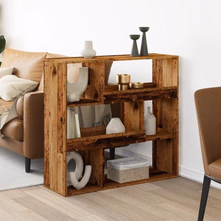 Divisorio vidaXL in legno antico marrone in MDF L: 100 cm, P: 33 cm, H: 94,5 cm