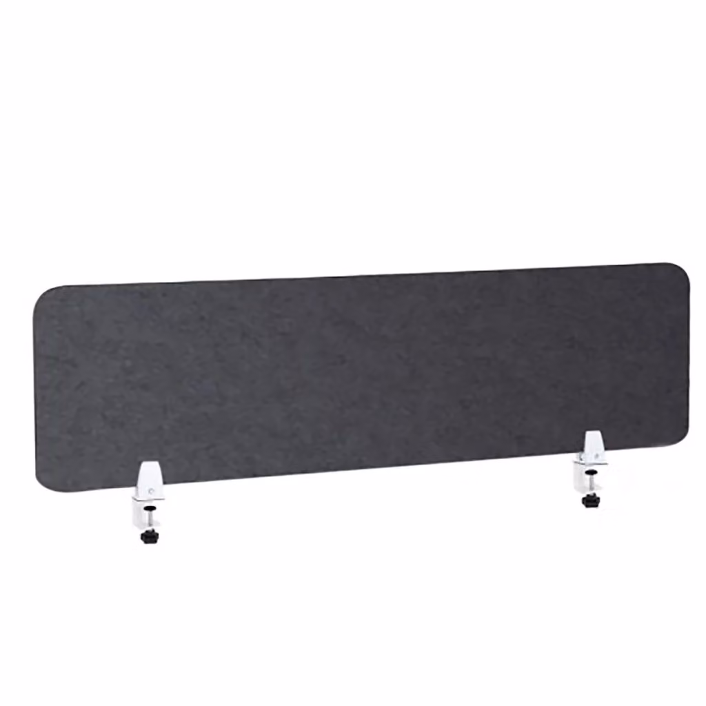 Pannello Fonoassorbente da Banco GIORDANOSHOP in Feltro Antracite con Coppia di Morsetti Regolabili L: 140 cm, P: 45 cm – 2