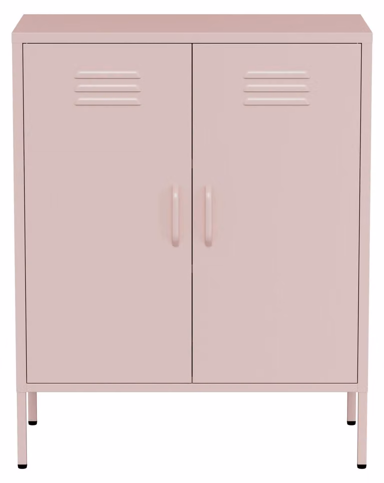 Lendo Online Sideboard Metal 80x40x100 cm Rosa